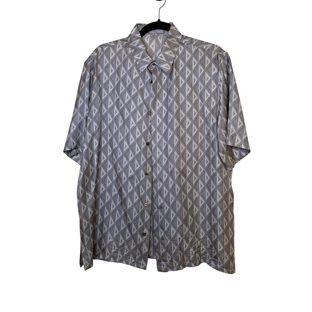 Dior Men 2021  Oblique Jacquard Silk Shirt - Size 39- NWT
